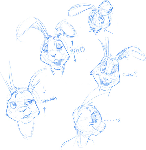 Indie Rabbit Character Faces2